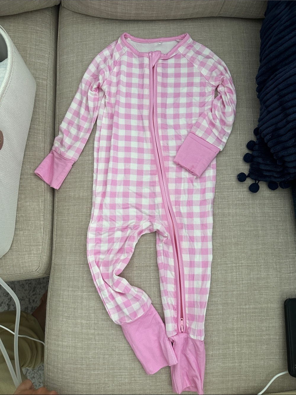 Baby Girl Bamboo Convertible Sleeper 6-12M